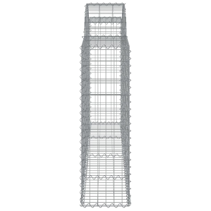 Arched Gabion Basket 200x30x100/120 cm Galvanised Iron Payday Deals