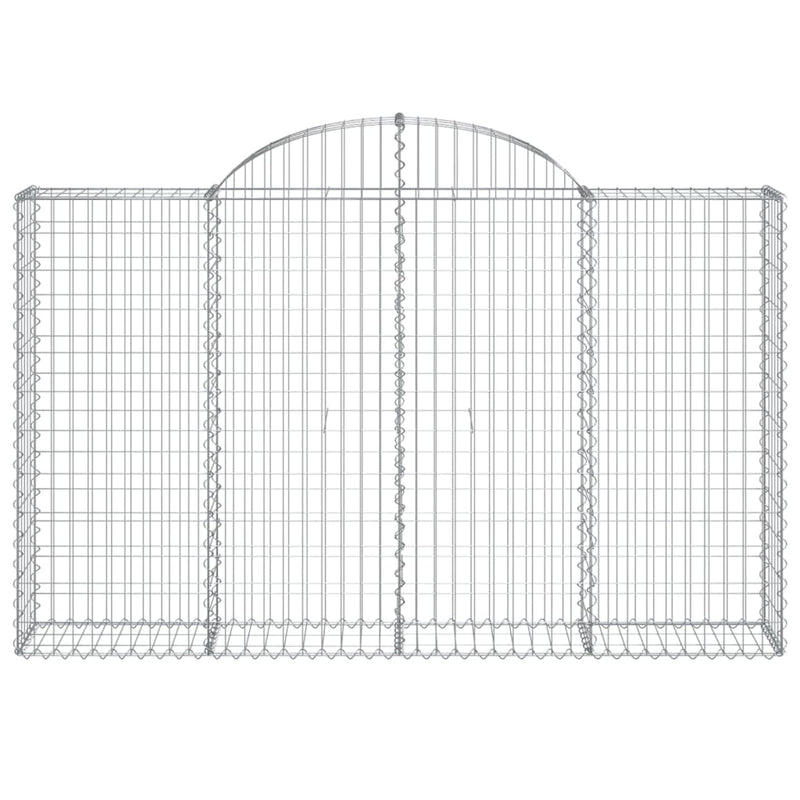 Arched Gabion Basket 200x30x120/140 cm Galvanised Iron Payday Deals
