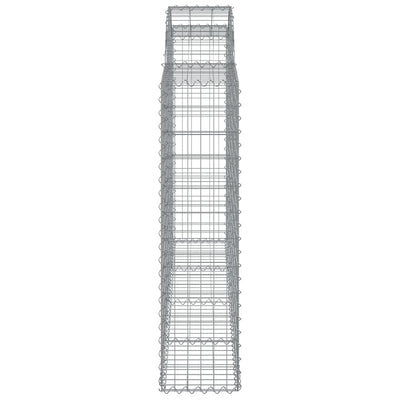 Arched Gabion Basket 200x30x120/140 cm Galvanised Iron Payday Deals