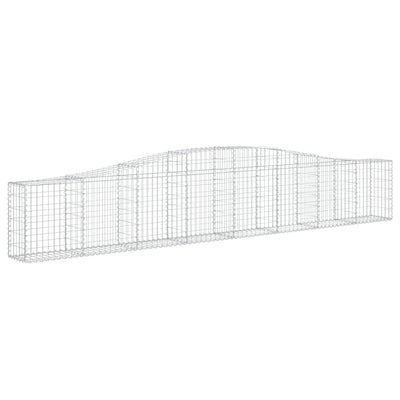 Arched Gabion Baskets 3 pcs 400x30x60/80 cm Galvanised Iron Payday Deals