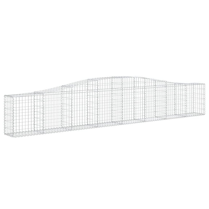 Arched Gabion Baskets 3 pcs 400x30x60/80 cm Galvanised Iron Payday Deals