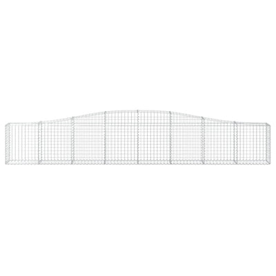 Arched Gabion Baskets 3 pcs 400x30x60/80 cm Galvanised Iron Payday Deals