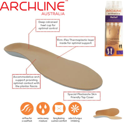 ARCHLINE Insoles Orthotics Full Length Arch Support Diabetics Plantar Fasciitis  - EUR 41 Payday Deals