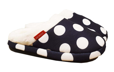 ARCHLINE Orthotic Slippers Slip On Arch Scuffs Pain Relief Moccasins - Polka Dots - EU 35