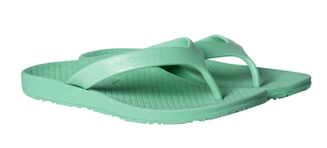 ARCHLINE Orthotic Thongs Arch Support Shoes Footwear Flip Flops - Dew Green Payday Deals