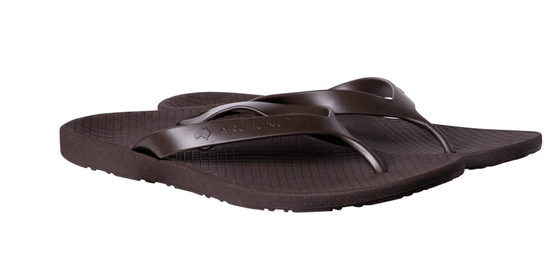ARCHLINE Orthotic Thongs Arch Support Shoes Footwear Flip Flops Orthopedic - Brown/Brown - EUR 44 Payday Deals