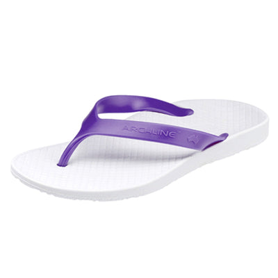 ARCHLINE Orthotic Thongs Arch Support Shoes Footwear Flip Flops Orthopedic - White/Fuchsia - EUR 41 Payday Deals