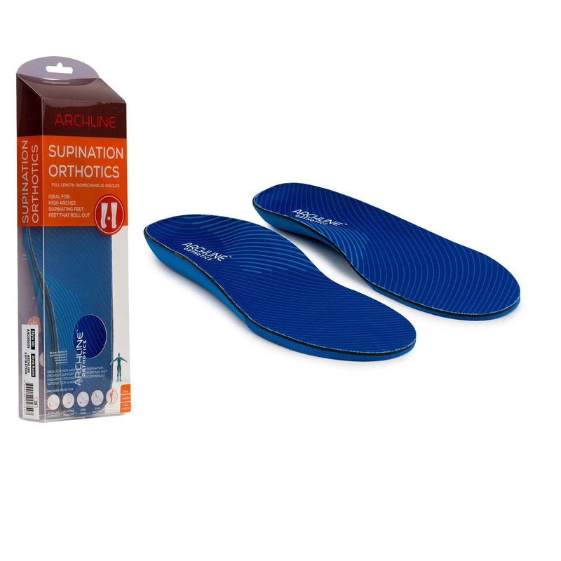 Archline Supination Orthotic Insoles - Full Length (Unisex) Plantar Fasciitis High Arch Payday Deals