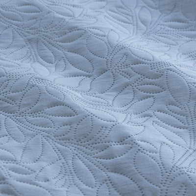 Ardor Lottie Bluebell Pinsonic Embossed Quilt Cover Set King Payday Deals