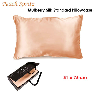 Ardor Mulberry Silk Standard Pillowcase Peach Spritz Payday Deals