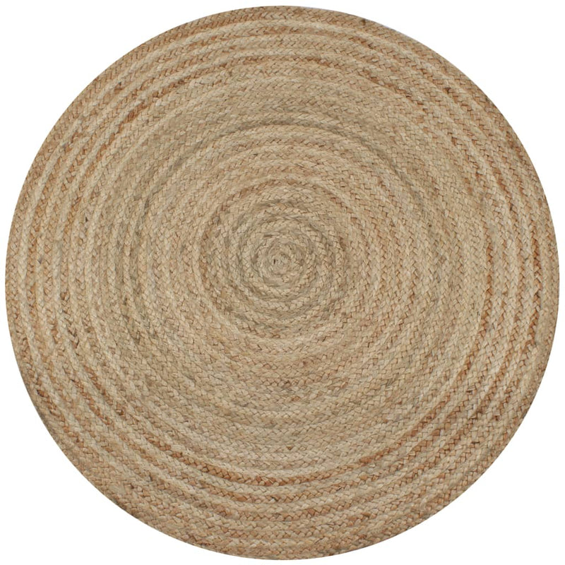 Area Rug Braided Jute 120 cm Round Payday Deals