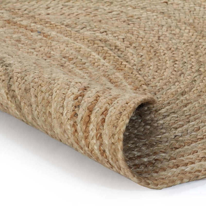 Area Rug Braided Jute 120 cm Round Payday Deals