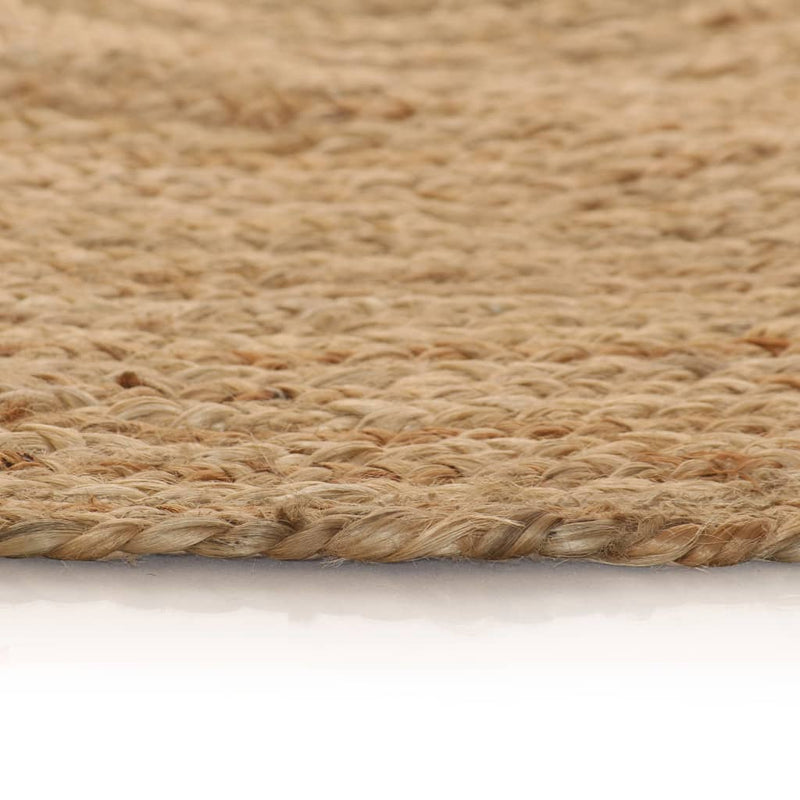 Area Rug Braided Jute 120 cm Round Payday Deals