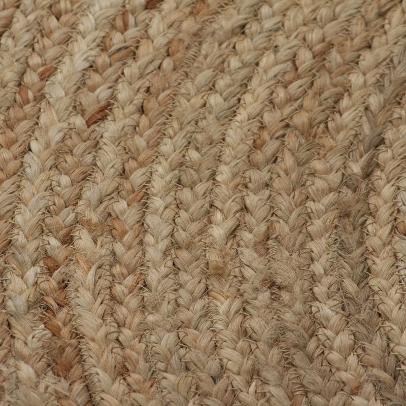 Area Rug Braided Jute 120 cm Round Payday Deals