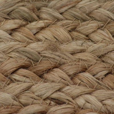Area Rug Braided Jute 120 cm Round Payday Deals