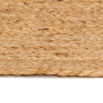 Area Rug Braided Jute 180 cm Round Payday Deals
