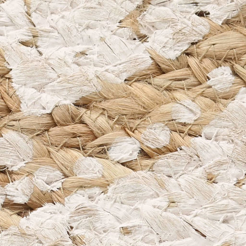Area Rug Braided Jute Printed 150 cm Round Payday Deals