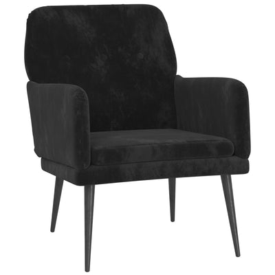 Armchair Black 62x79x79 cm Velvet Payday Deals