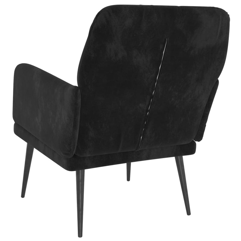 Armchair Black 62x79x79 cm Velvet Payday Deals