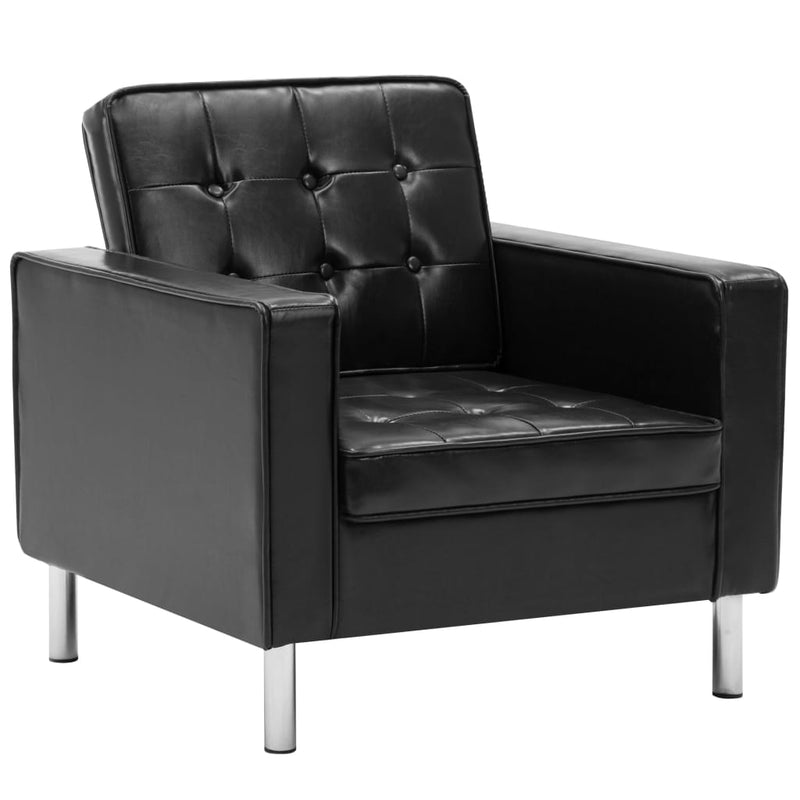 Armchair Black Faux Leather Payday Deals