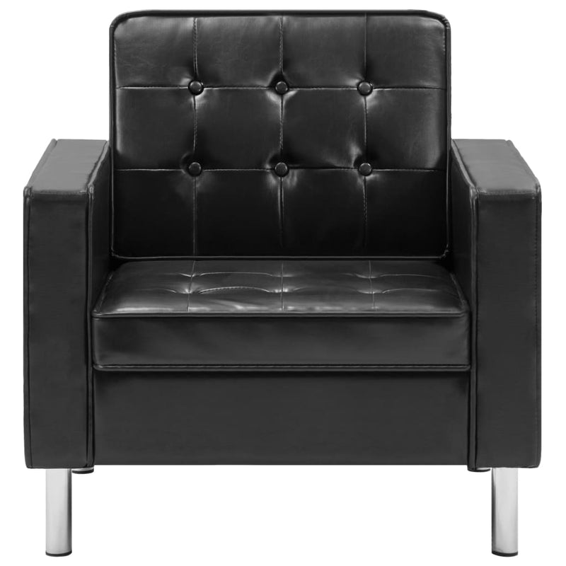 Armchair Black Faux Leather Payday Deals