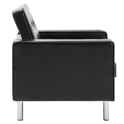 Armchair Black Faux Leather Payday Deals