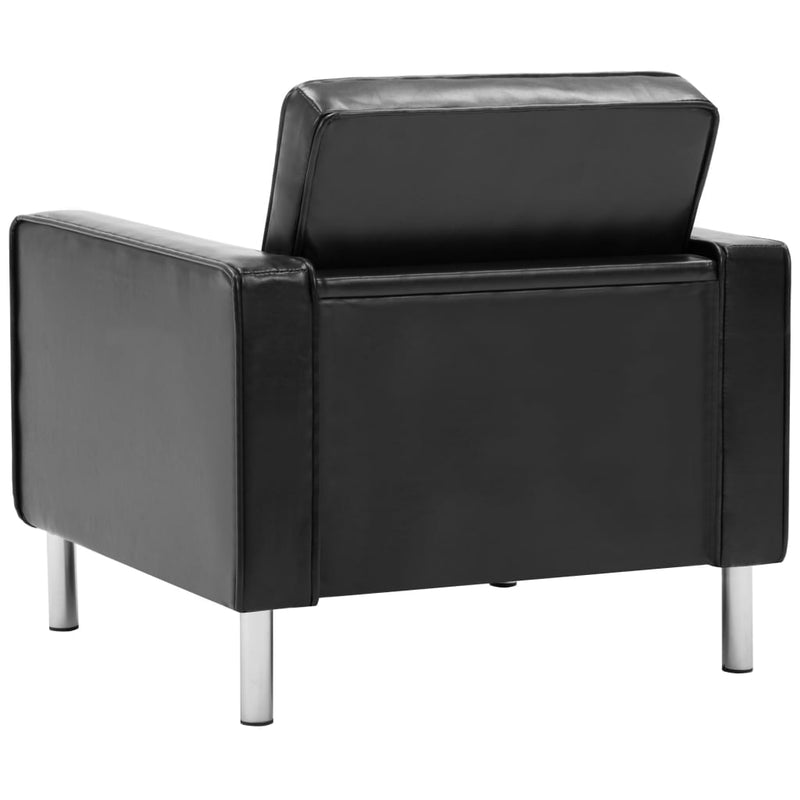 Armchair Black Faux Leather Payday Deals