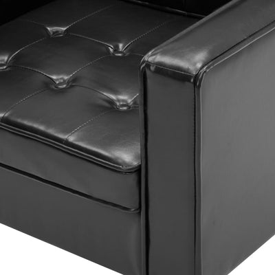 Armchair Black Faux Leather Payday Deals
