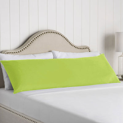 Artex 100% Cotton Body Pillowcase Chartreuse Payday Deals