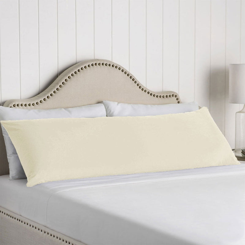 Artex 100% Cotton Body Pillowcase Cream Payday Deals