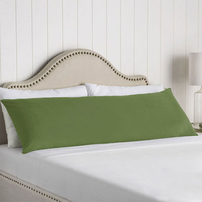 Artex 100% Cotton Body Pillowcase Dark Green Payday Deals
