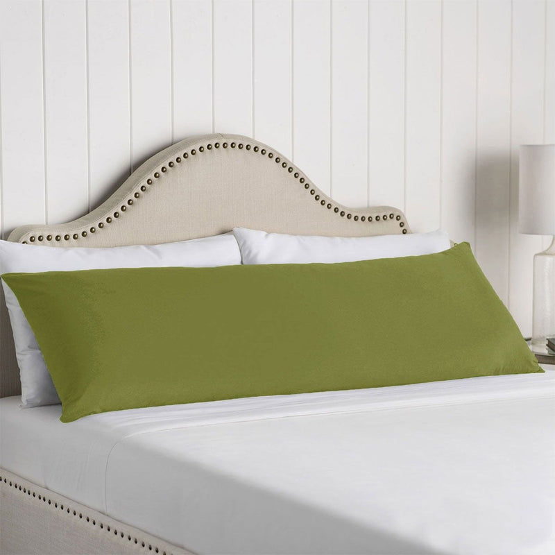 Artex 100% Cotton Body Pillowcase Moss Payday Deals