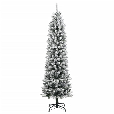 Artificial Christmas Tree 150 LEDs and Flocked Snow 120 cm Payday Deals