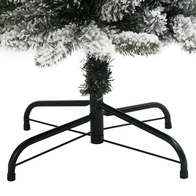 Artificial Christmas Tree 150 LEDs and Flocked Snow 120 cm Payday Deals