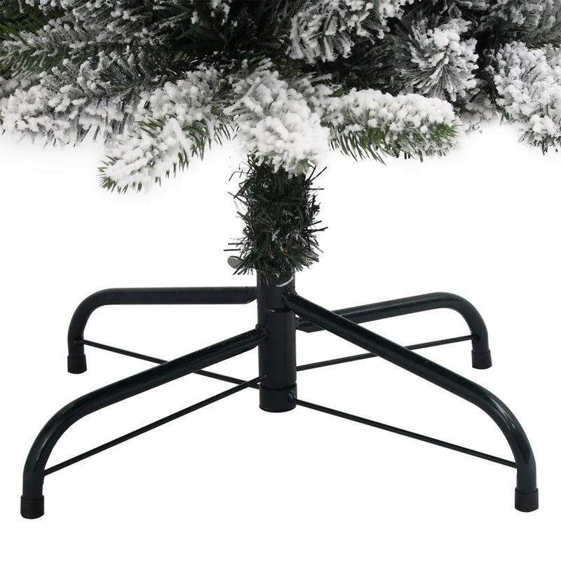Artificial Christmas Tree 150 LEDs and Flocked Snow 120 cm Payday Deals