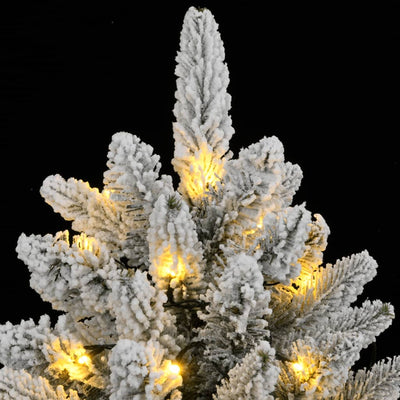 Artificial Christmas Tree 300 LEDs and Flocked Snow 180 cm Payday Deals