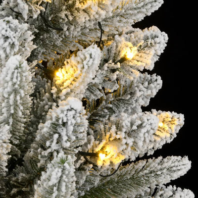 Artificial Christmas Tree 300 LEDs and Flocked Snow 180 cm Payday Deals