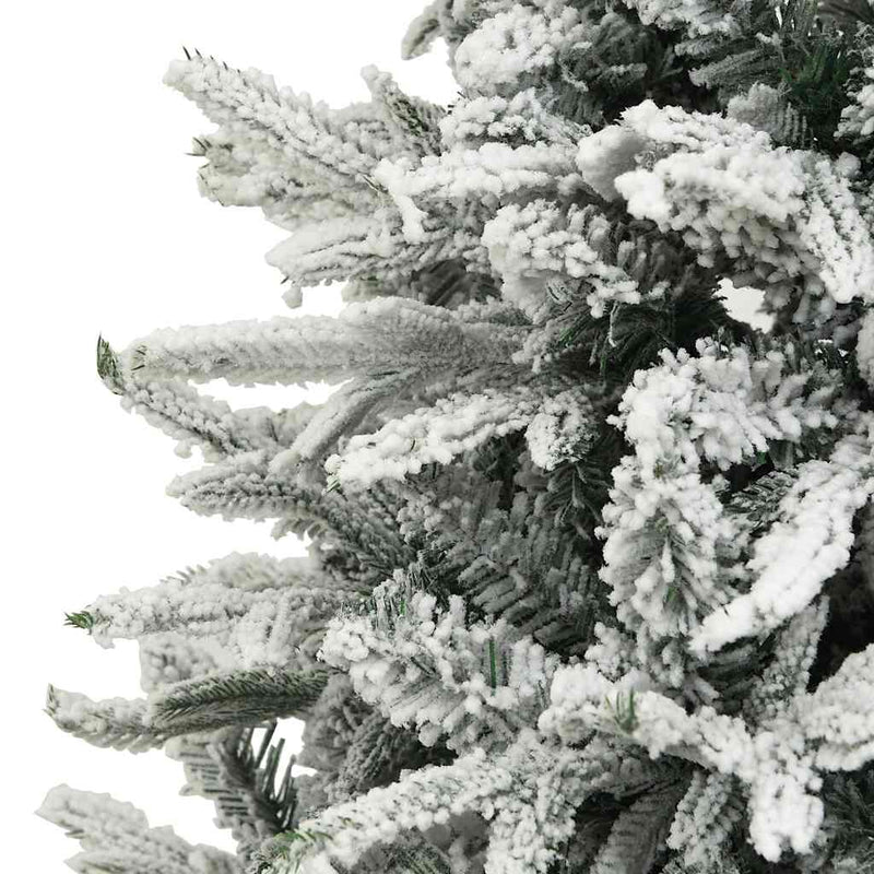 Artificial Christmas Tree LED&Ball Set&Flocked Snow 150 cm PVC&PE Payday Deals