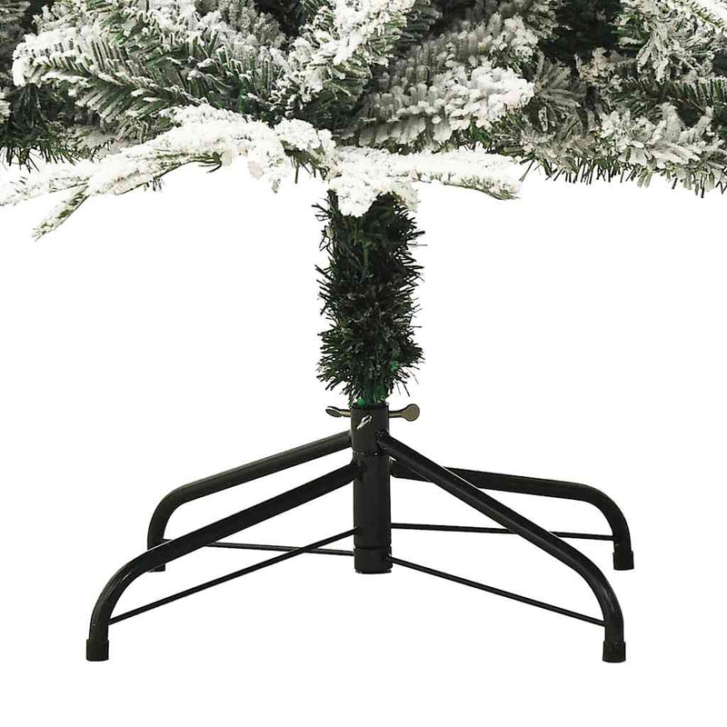 Artificial Christmas Tree LED&Ball Set&Flocked Snow 150 cm PVC&PE Payday Deals
