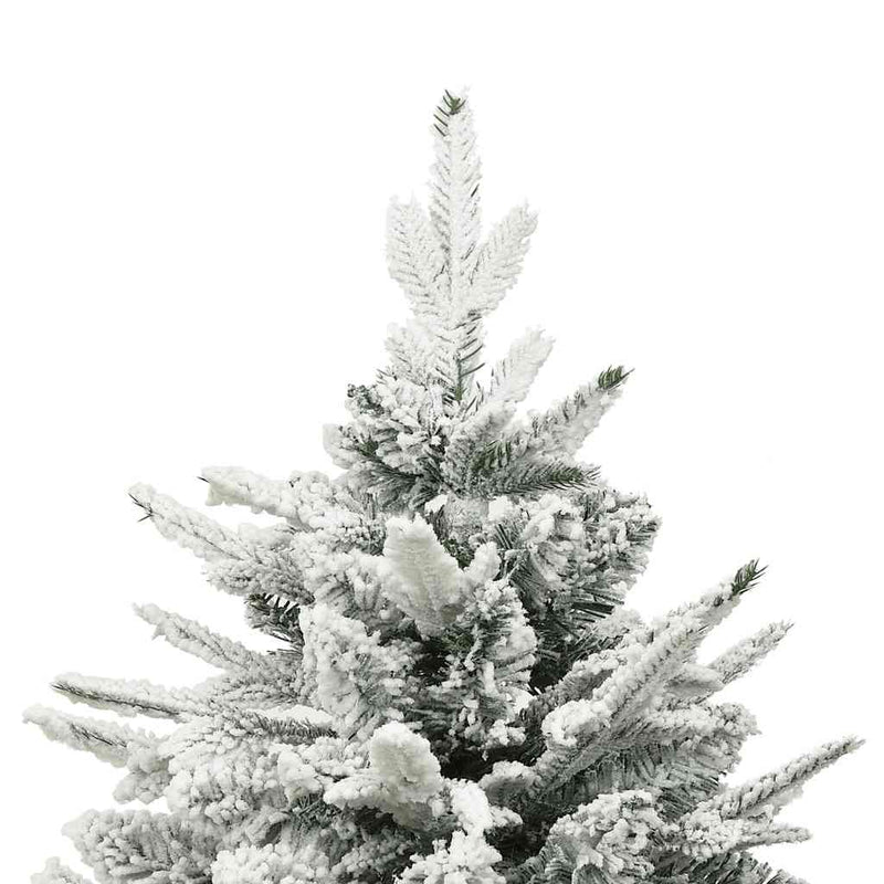 Artificial Christmas Tree LED&Ball Set&Flocked Snow 210 cm PVC&PE Payday Deals