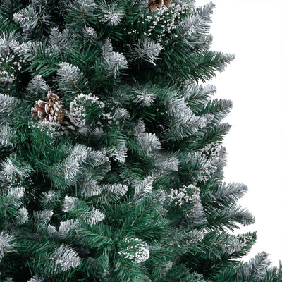 Artificial Christmas Tree LEDs&Pine Cones&White Snow 180 cm Payday Deals