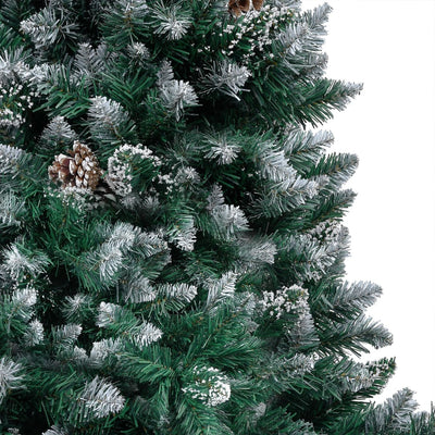 Artificial Christmas Tree LEDs&Pine Cones&White Snow 240 cm Payday Deals