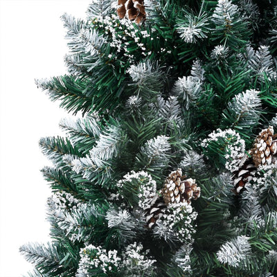 Artificial Christmas Tree LEDs&Pine Cones&White Snow 240 cm Payday Deals