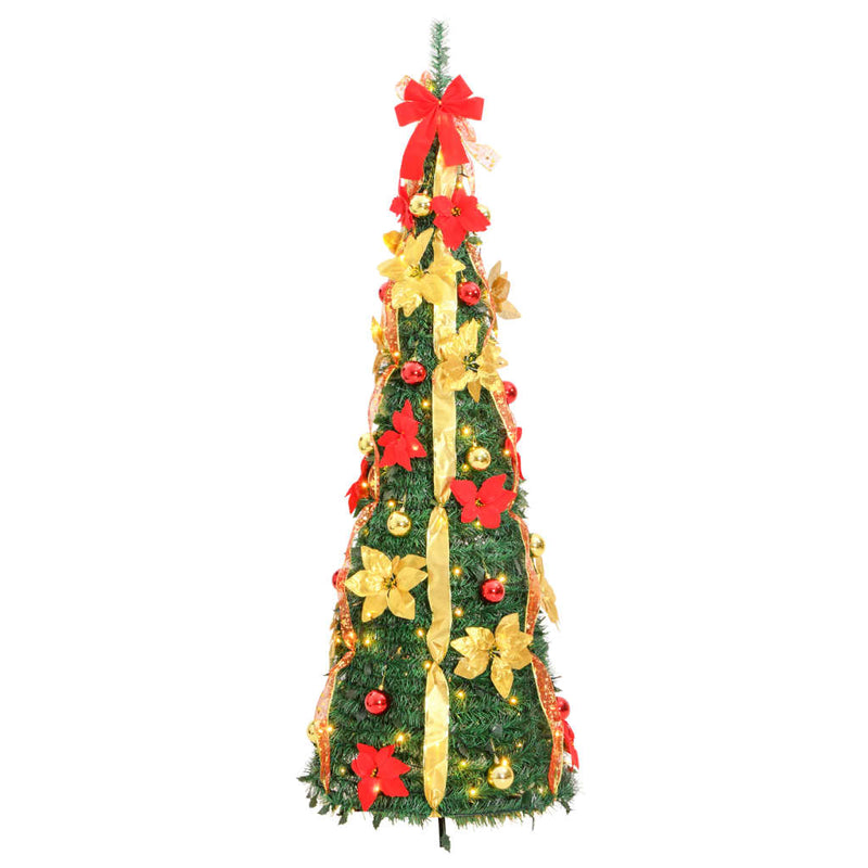 Artificial Christmas Tree Pop-up 200 LEDs Green 210 cm Payday Deals