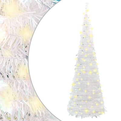 Artificial Christmas Tree Pop-up 50 LEDs White 120 cm Payday Deals