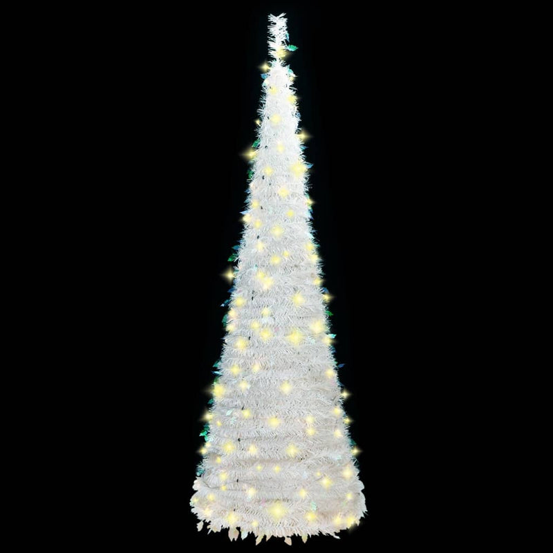 Artificial Christmas Tree Pop-up 50 LEDs White 120 cm Payday Deals
