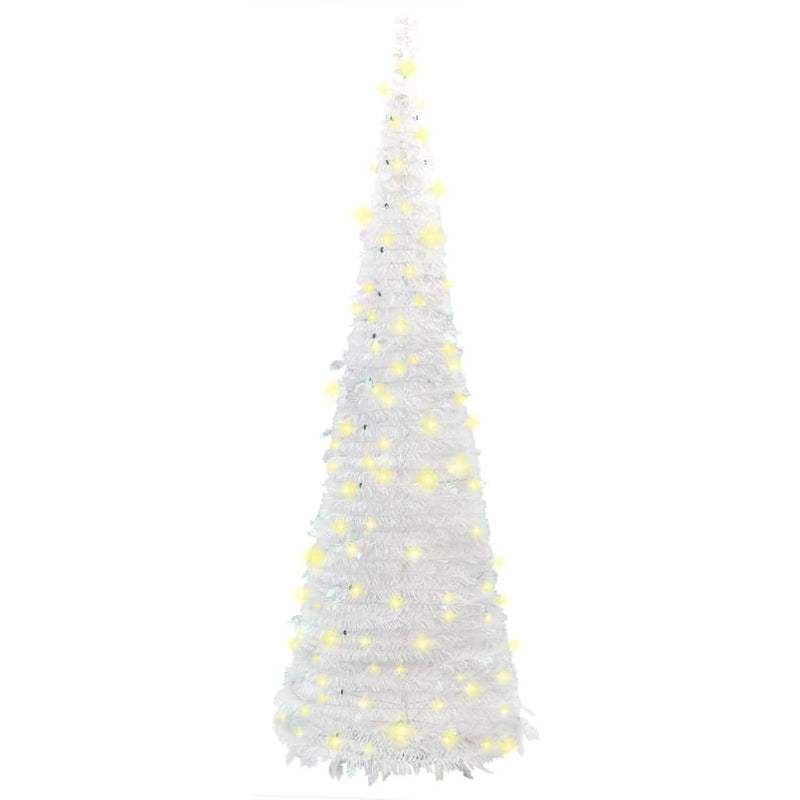 Artificial Christmas Tree Pop-up 50 LEDs White 120 cm Payday Deals