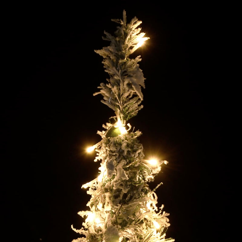 Artificial Christmas Tree Pop-up Flocked Snow 200 LEDs 210 cm Payday Deals