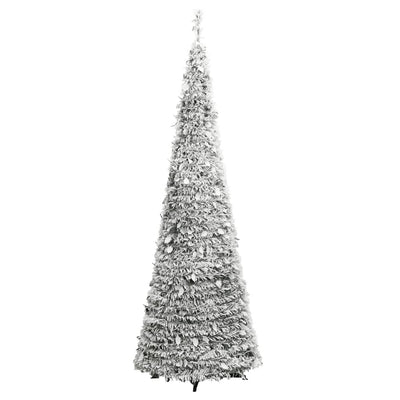 Artificial Christmas Tree Pop-up Flocked Snow 200 LEDs 210 cm Payday Deals