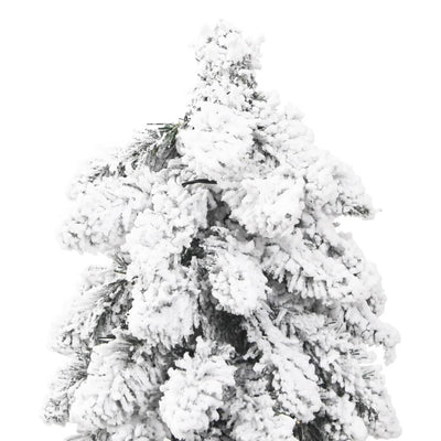 Artificial Christmas Tree with 130 LEDs and Flocked Snow 210 cm Payday Deals